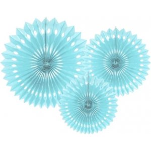 Pin wheels - 3-pack - Ljusblå