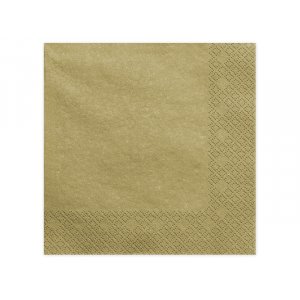 Servetter - 40x40 cm - Guld - 20-pack