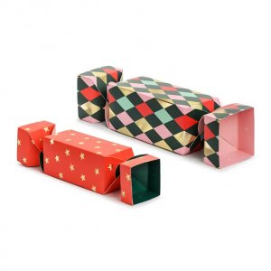 Presentboxar - Karameller - Röd/Grön - 2-pack