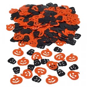 Konfetti - Halloween - Pumpor och Döskallar