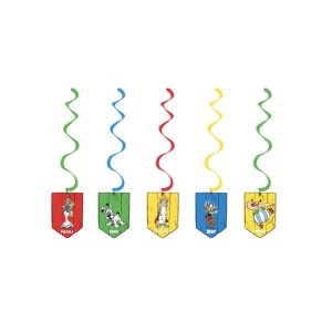 Hängande swirls - Asterix - 5 st