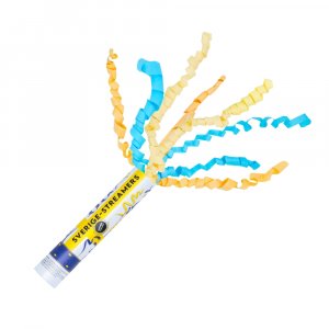 Konfettikanon - Blå/Gul - Sverigekonfetti - Streamers