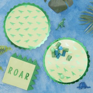 Papptallrikar - Roarsome - 8-pack