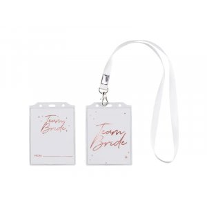 Team Bride - Badge/ID-kort - 4 st