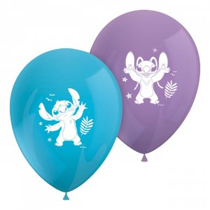 Ballonger - Stitch & Angel - Blå/Lila - 8-pack