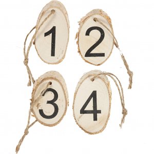 Adventssiffror - Trä