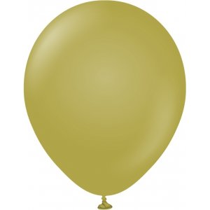 Ballonger enfärgade - Premium 30 cm - Olive - 10-pack