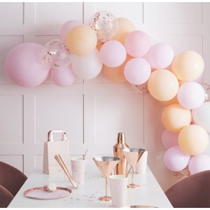Ballongbåge - Rosa/Aprikos