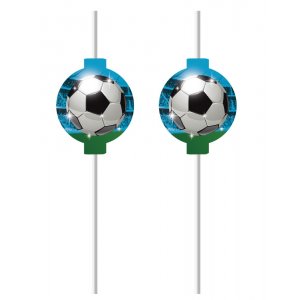 Sugrör - Fotboll - 4-pack