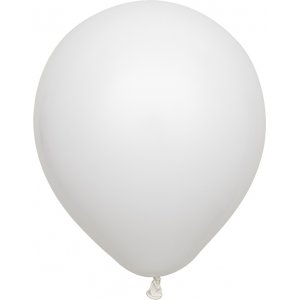 Miniballonger enfärgade - Premium 13 cm - White