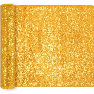 Löpare - Glittrande Guld - 200x28 cm