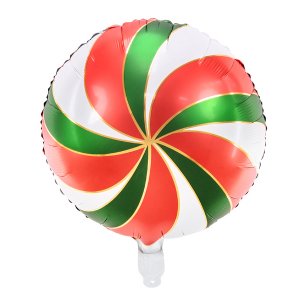 Folieballong - Candy Swirl - Christmas Mix - 35 cm