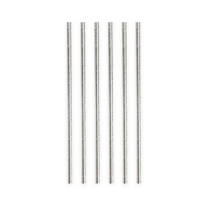 Sugrör - Silvermetallic - 20-pack