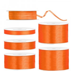 Satinband - Orange - (Bredd: 3 mm) - 50 meter
