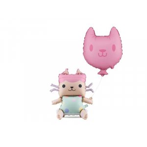 Folieballong - Gabby s Dollhouse - Baby Box med kattballong - 43 x 46 cm
