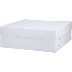 Tårtbox - Vit - 28x28x10 cm