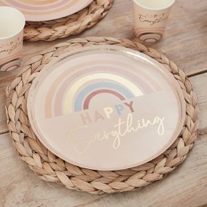 Papptallrikar - Happy Everything - 8-pack
