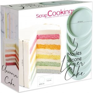 Bakform silikon - Layer Cake - 15.5 cm - Scrapcooking