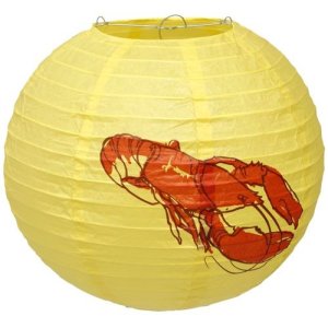 Papperslykta - Kräftskiva - 25 cm