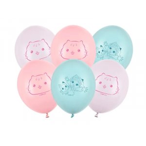 Pastellballonger - Gabby s Dollhouse - The Movie - Mix - 6-pack