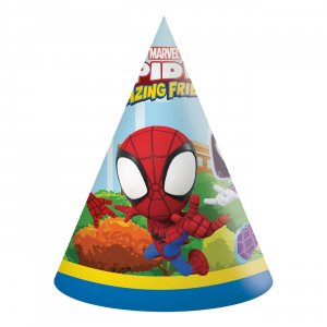 Partyhattar - Spidey & Hans Fantastiska Vänner - 6-pack