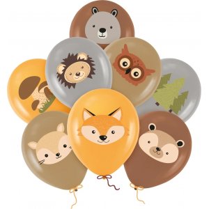 Ballonger - Skogens vänner - 8 st
