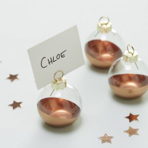 Placeringskortshållare - Kula Roséguld - 6-pack