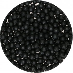 Sockerpärlor - Stora - Svarta - Funcakes - 80 g