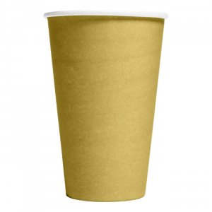 Pappmuggar - Stora - Guld - 10-pack