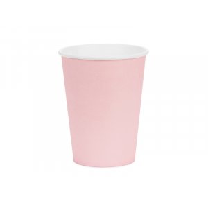 Pappersmugg - Ljusrosa - 6-pack