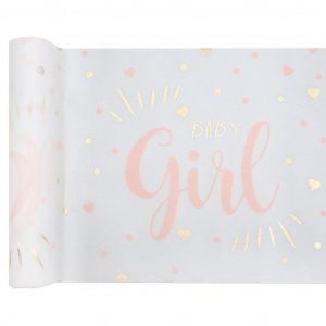 Löpare - Baby Girl - Rosa/Guld