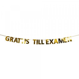 Girlang - Grattis till examen - Guld