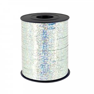 Paketsnöre/ballongsnöre - Holografisk silver - 225 m