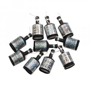 Konfettikanoner - Silver - 8-pack