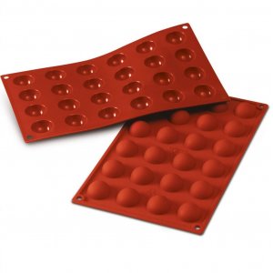 Silikonform - Halvklot - Ø3cm