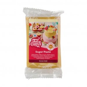 Sugarpaste /Sockerpasta - Honey Gold - FunCakes - 250 gram
