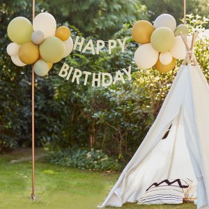 Girlang med ballonger - Happy Birthday - Let´s go wild