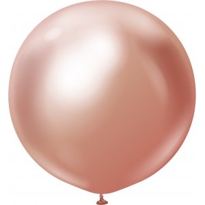 Ballonger enfärgade - Premium 60 cm - Rose Gold Chrome