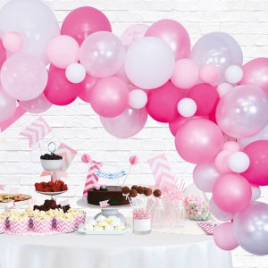 Ballongbåge - Rosa - 70-pack