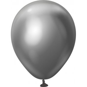 Miniballonger enfärgade - Premium 13 cm - Space Grey Chrome