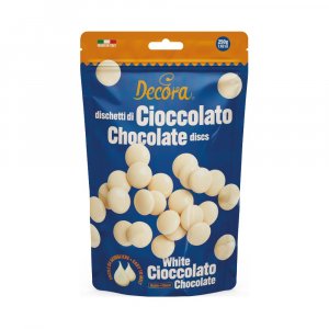 Chokladknappar - Vit Choklad - Decora - 250 g