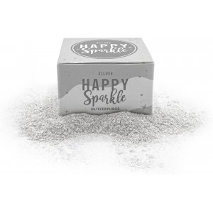 Ätbart glitter - Happy Sparkle Silver - Happy Sprinkles - Silver - 8 g