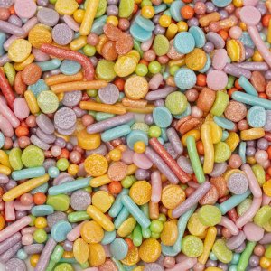 Strösselmix - Regnbågsmix Pastell - PME - 76 g