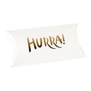 Presentbox - Hurra - Vit