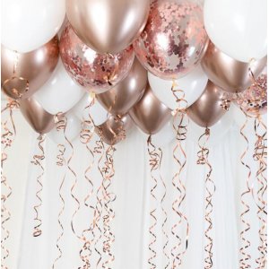 Ballongtak - Takdekoration - Roséguld