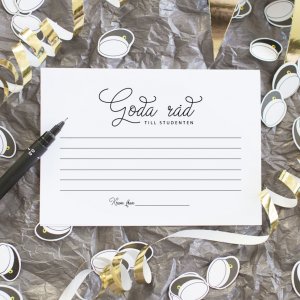 Advice cards - Goda råd till studenten - 8-pack