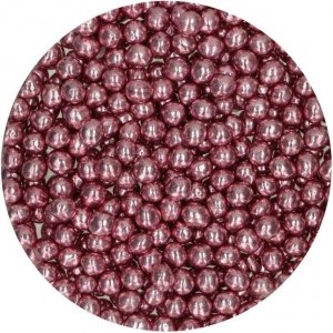 Krispiga chokladpärlor - Metallic Pink - Funcakes - 60 g