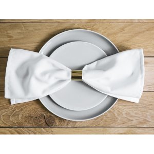 Servettringar - Metallic - Guld - 10 st