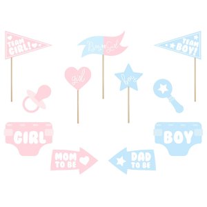Photo booth - Gender reveal - 11-pack