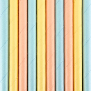 Sugrör - Summer Time Pastell- 10-pack